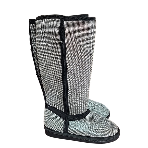 Just Fab Rhinestone Flat boots. Brand new size 7 - Picture 2 of 9